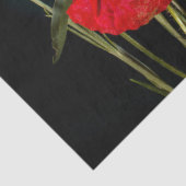 黒地に赤い花と青い花 薄葉紙 (詳細)