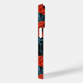 黒地に赤と青のポピー Case-Mate iPhoneケース (裏面 / 右)