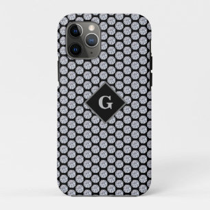 黒地に輝くダイヤモンド柄のオリジナルグッズ iPhone 11 PROケース