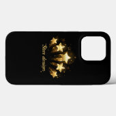 黒地に金の星五つ Case-Mate iPhoneケース (裏面 (横))