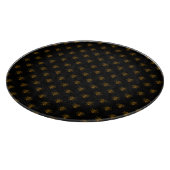 黒地に金メタリック箔蜂 カッティングボード (角)