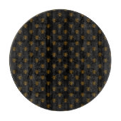 黒地に金メタリック箔蜂 カッティングボード (正面)