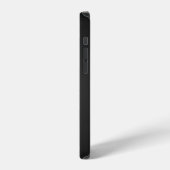黒地に金色の多角形ロブスター・エビ iPhoneケース (左側面)