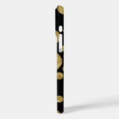 黒地に金色の水玉模様 Case-Mate iPhoneケース (裏面 / 左)