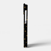 黒地に金色の輝きの海賊のドクロ Case-Mate iPhoneケース (裏面 / 左)