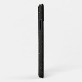 黒地に雨滴のある白いデイジー Case-Mate iPhoneケース (裏面/右)