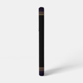 黒地に青い花 SAMSUNG GALAXYケース (左側面)