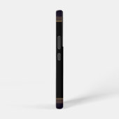 黒地に青い花 SAMSUNG GALAXYケース (右側面)