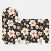 黒地に鮮やかな花柄 フェイバーボックス (見開き)