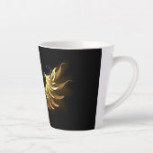 黒地に黄金の天使の翼 カフェラテマグ (右)