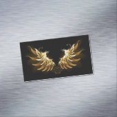 黒地に黄金の天使の翼 マグネット名刺 (インサイチュ)