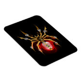 黒地のスチームパンククモ マグネット (右側)