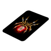 黒地のスチームパンククモ マグネット (左側)