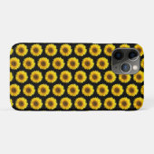 黒地の美しいひまわり Case-Mate iPhoneケース (裏面(横))