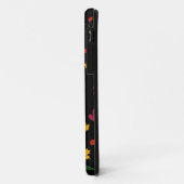 黒地の葉っぱ模様 Case-Mate iPhoneケース (裏面/左)