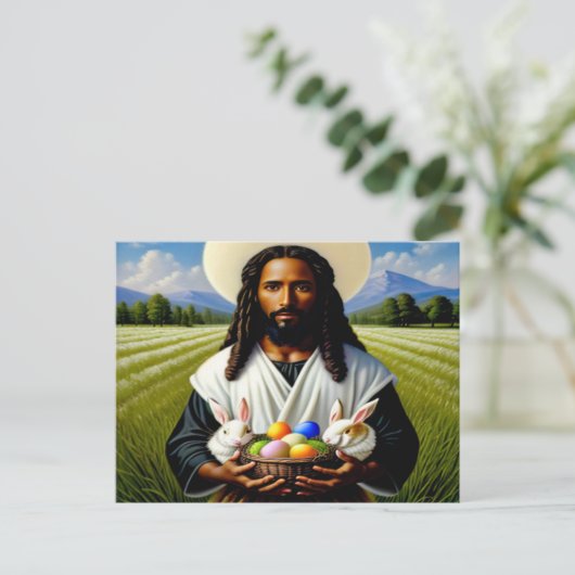 黒基復活祭はがき ポストカード (スタンド正面)