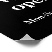 黒塗りポスター | カスタム営業 ポスター (角)