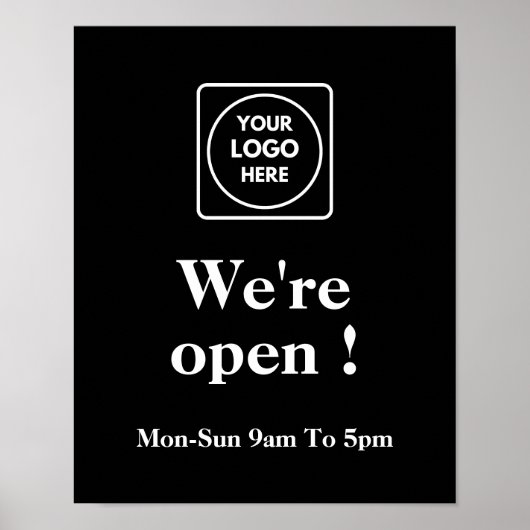 黒塗りポスター | カスタム営業 ポスター (正面)