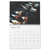 黒塗スタイリッシュりアーティスト カレンダー (2月 2026)