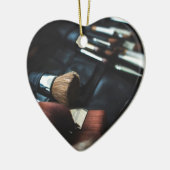 黒塗スタイリッシュりアーティスト セラミックオーナメント (左)