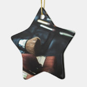 黒塗スタイリッシュりアーティスト セラミックオーナメント (左)