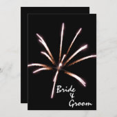 黒夏の花火結婚大会 招待状 (正面/裏面)