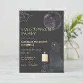 黒夜の神秘的な月猫 招待状 (スタンド正面)