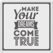 黒夢を叶え来え シール (正面)