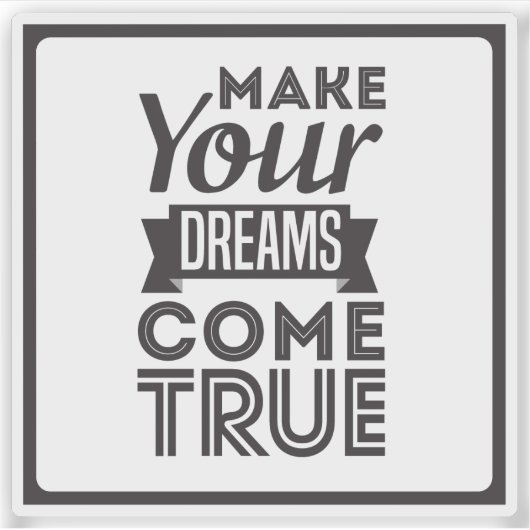 黒夢を叶え来え シール (正面)