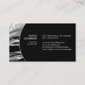 黒大理石と真珠の母 名刺 (裏面)