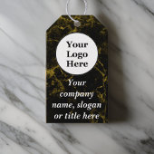 黒大理石と金ゴールド ギフトタグ