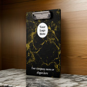 黒大理石と金ゴールド クリップボード