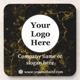 黒大理石と金ゴールド コースター