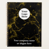 黒大理石と金ゴールド プランナー手帳 (正面)