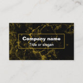 黒大理石と金ゴールド 名刺 (正面)