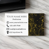 黒大理石と金ゴールド 名刺