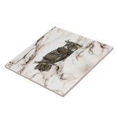 黒大理石に偽装フクロウ タイル (側面)