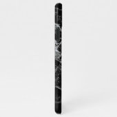 黒大理石の電話ケース iPhoneケース (右側)