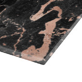 黒大理石グリッターバラ金ゴールド カッティングボード (角)