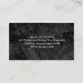 黒大理石ゴールデンハウスデザイン清掃サービス 名刺 (裏面)