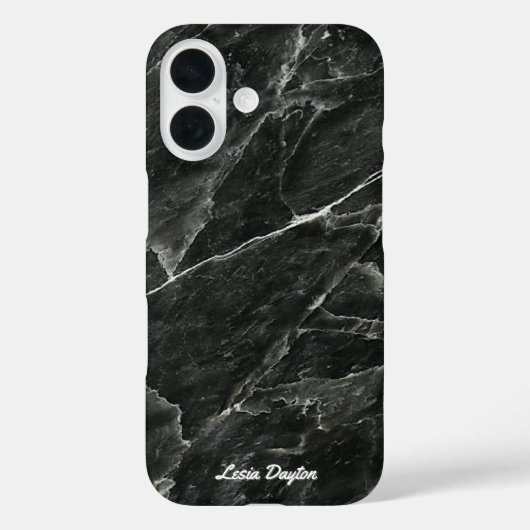 黒大理石スクリプト名 Case-Mate iPhoneケース (裏面)