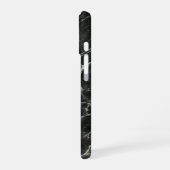 黒大理石スクリプト名 iPhone 16ケース (左側面)