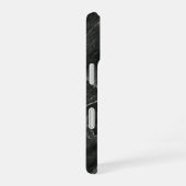 黒大理石スクリプト名 iPhone 16ケース (右側面)