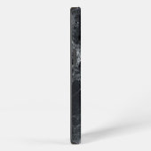 黒大理石テクスチャー iPhoneケース (右側面)