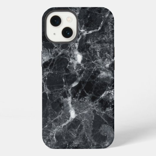 黒大理石テクスチャー iPhoneケース (裏面)