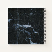 黒大理石パターンレシピ本 ノートブック (裏面)