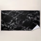 黒大理石ビーチタオル ビーチタオル (正面)