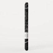 黒大理石フェイクと金銀ストライプ製 Case-Mate iPhoneケース (裏面/右)