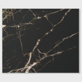 黒大理石ベージュグレイン ラッピングペーパー (フラット)