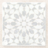 黒大理石モロッコモザイク ガラスコースター (裏面)